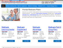 Tablet Screenshot of floridamedicareplans.com